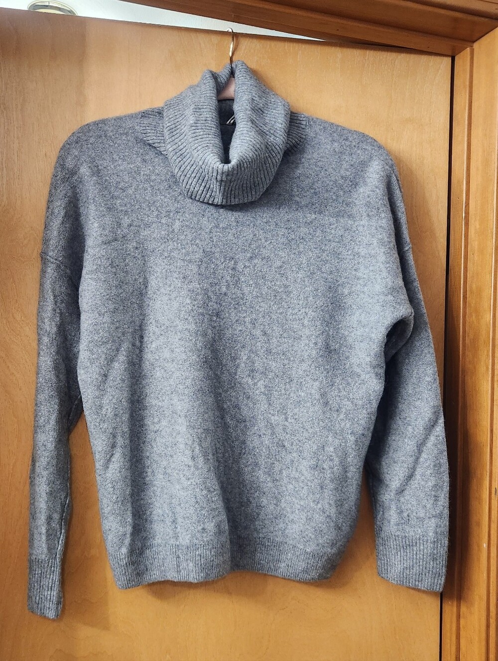 Free People Cashmere Grey Turtleneck Sweater - Women's Small